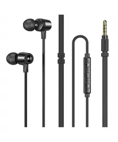 Awei L5 In-ear Handsfree Magnetic Adsorption με Βύσμα 3.5mm Μαύρο