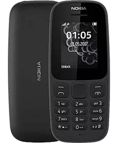Nokia 105 (2019) Dual SIM Κινητό με Κουμπιά Μαύρο (Ελληνικό Μενού)
