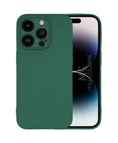 Matt TPU case protect lens for iPhone 14 Pro forest green