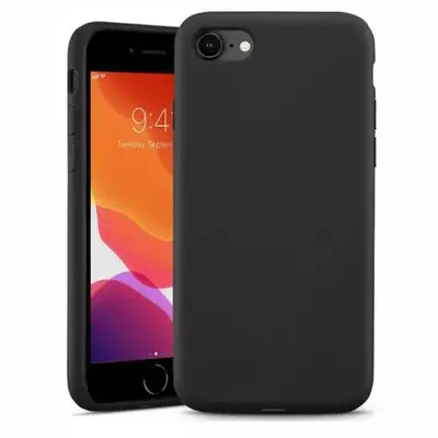 Matt TPU case for iPhone SE 2020/8/7 Μαύρο