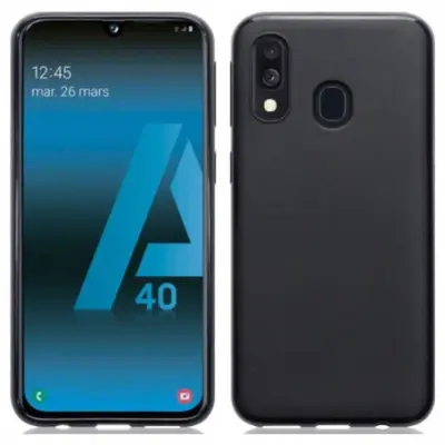 Matt TPU case for Samsung Galaxy A40 Black