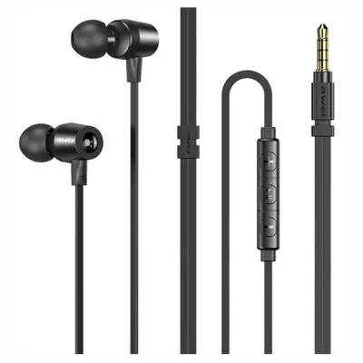 Awei L5 In-ear Handsfree Magnetic Adsorption με Βύσμα 3.5mm Μαύρο
