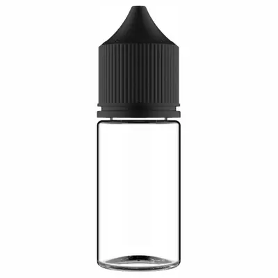 Chubby Gorilla 30ml Clear Stubby V3 Solid Black Cap