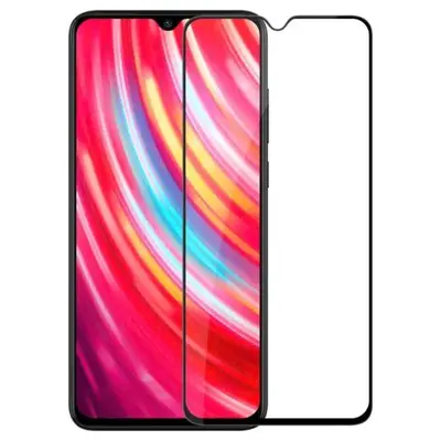 Full Glue Tempered Glass 5D for Xiaomi Redmi Note 8 Pro black frame