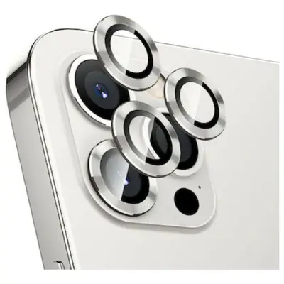Camera Lens 3-σε-1 Tempered Glass for iPhone 12 Pro / 12 Pro Max Silver
