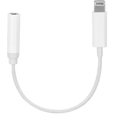 QIHANG M29 Adapter  Lightning / audio jack 3,5 mm white