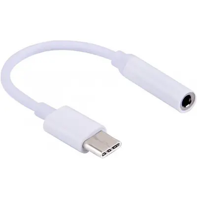 QIHANG M30 Adapter  type-C / audio jack 3,5 mm white
