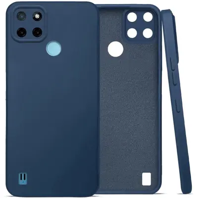 Matt TPU case protect lens for Realme C21Y / C25Y dark blue
