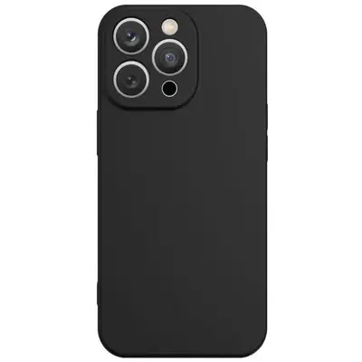Matt TPU case protect lens for iPhone 15 Pro Black