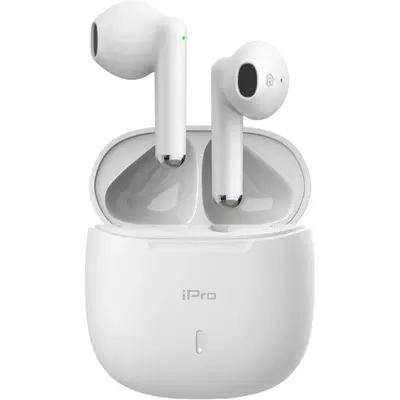 iPro TW100 In-ear Bluetooth Handsfree Ακουστικά με Θήκη Φόρτισης Λευκό