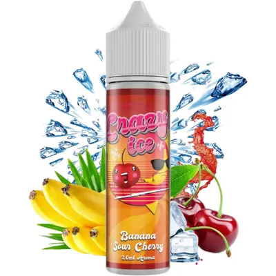 Steam City Crazy Ice Banana Sour Cherry 20/60ml Flavorshot