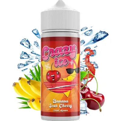 Steam City Crazy Ice Banana Sour Cherry 30/120ml Flavorshot