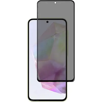 Full Glue Privacy Tempered Glass 3D for Samsung Galaxy A35 5G black frame