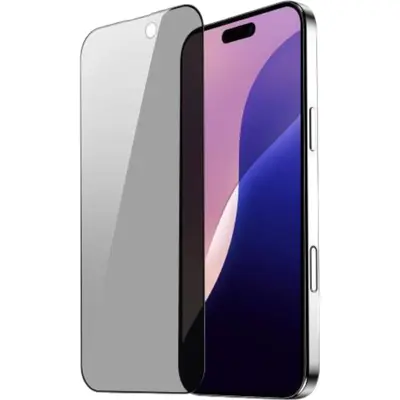 ObaStyle Privacy Tempered Glass 3D for iPhone 16 Pro Max Black Frame