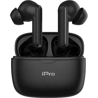 iPro TW300 Plus In-ear Bluetooth Handsfree Ακουστικά με Θήκη Φόρτισης Μαύρο