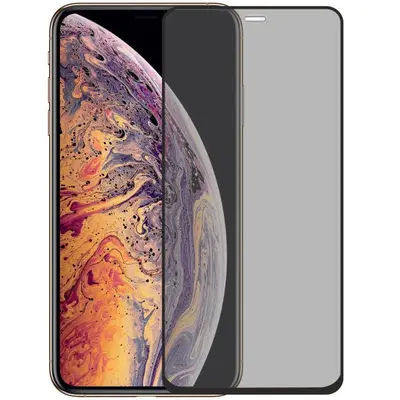 Full Glue Privacy Tempered Glass 3D for iPhone 11 Pro Max / XS Max black frame