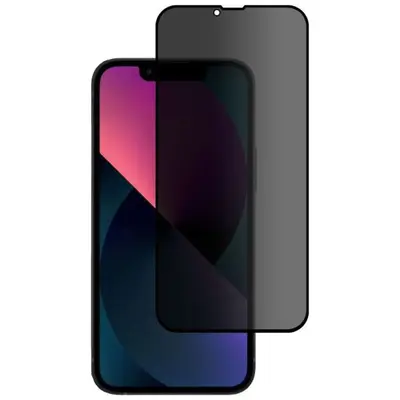 Privacy Tempered Glass 3D for iPhone 14 Pro black frame