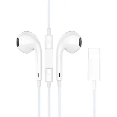 BWOO Ενσύρματα Ακουστικά BO-HF10 Lightning Stereo ΛευκάBWOO Ενσύρματα Ακουστικά BO-HF10 Lightning Stereo Λευκά