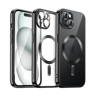 MagSafe TPU Case protect lens for iPhone 15 Black