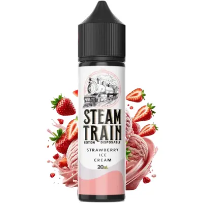Steam Train Disposable Edition Strawberry Ice Cream 20/60ml Flavorshots