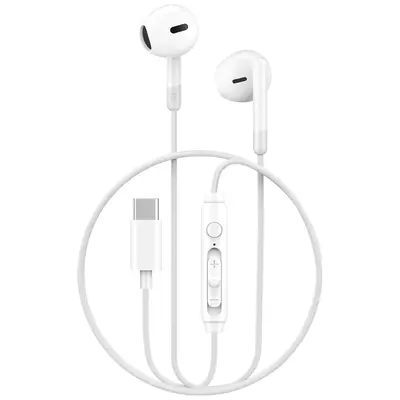 WIWU EB314 In-ear Handsfree με Βύσμα USB-C Λευκά