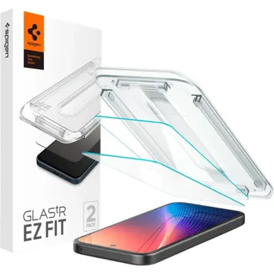 Spigen Glas.tR "EZ Fit" Tempered Glass 2-Pack for Google Pixel 9a Clear