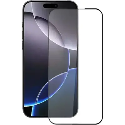 Full Glue Tempered Glass 5D for iPhone 17 Pro Max black frame