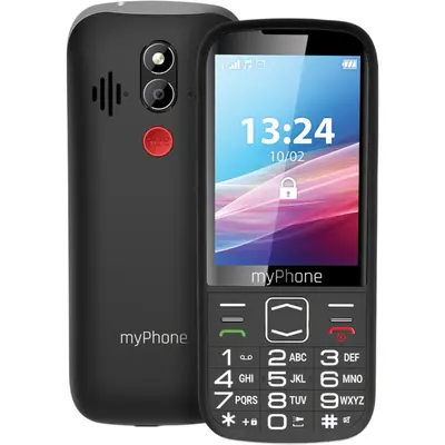 MyPhone Halo 4 LTE Κινητό με Μεγάλα Κουμπιά (Dual SIM) Μαύρο