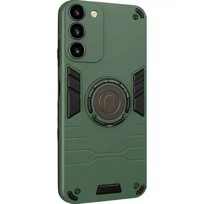 Armor Ring Case with Stand for Samsung Galaxy A26 Dark Green