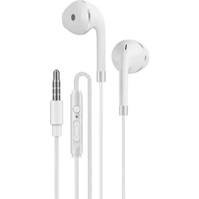 Kouvolsen M2-023 – Ενσύρματα Stereo Ακουστικά με Μικρόφωνο & Βύσμα 3.5mm 1.2m White