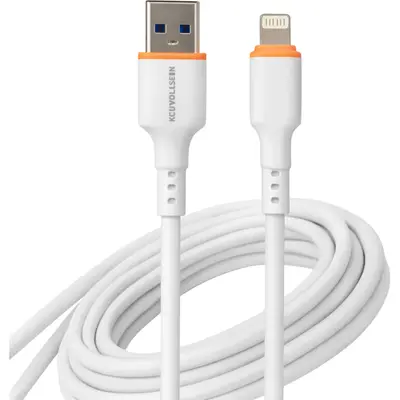 Kouvolsen X41-IP – Καλώδιο USB-A σε Lightning 2.4A Fast Charging & Data 1m White