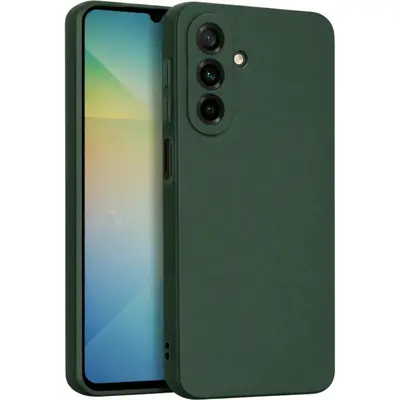 Matt TPU Case with Camera Protection for Samsung Galaxy A26 Dark Green