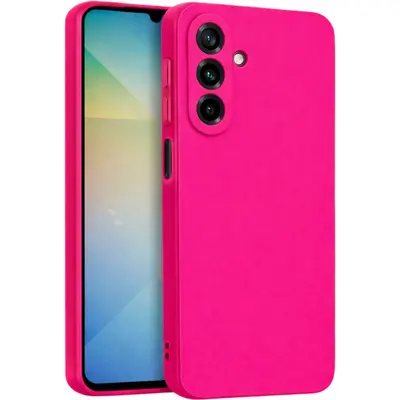Matt TPU Case with Camera Protection for Samsung Galaxy A26 Hot Pink