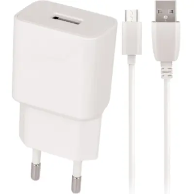 Maxlife wall charger MXTC-01 USB 1A + Micro USB Cable White