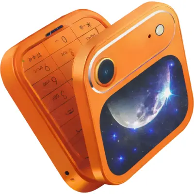 i17 Air – Αναδιπλούμενο Κινητό Τηλέφωνο Dual SIM με Κουμπιά & Κάμερα Orange