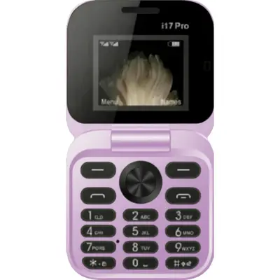 i17 Pro – Αναδιπλούμενο Κινητό Τηλέφωνο Dual SIM με Κουμπιά & Κάμερα Purple