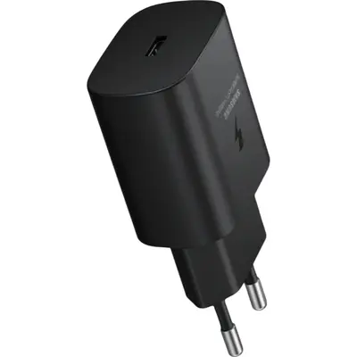 Φορτιστής Τοίχου USB-C 25W Χωρίς Καλώδιο Μαύρος