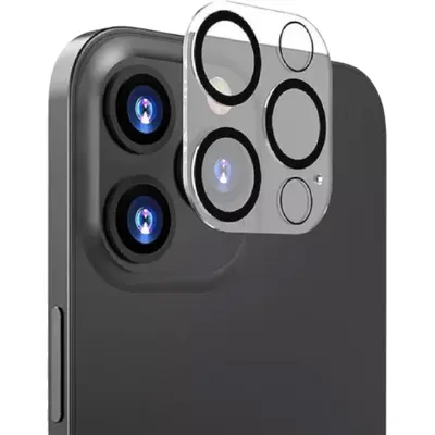 Camera Lens Full Cover Tempered Glass for iPhone 14 Pro Black Circles