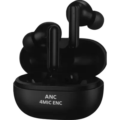 MOXOM MX-TW86 ANC Ασύρματα Ακουστικά Bluetooth 5.3 με 4-Mic ENC, Θήκη Φόρτισης Type-C Black