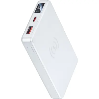 Magnetic Wireless Power Bank 10000mAh με Θύρα USB-C & USB-A White