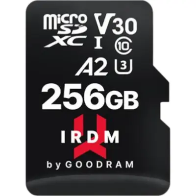 Κάρτα Μνήμης GoodRam IRDM 128GB microSD UHS-I U3 A2 V30 με Αντάπτορα SD