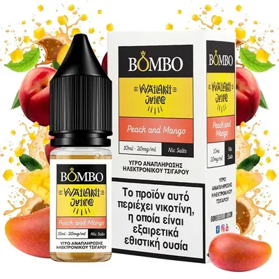 Bombo Wailani Juice Peach and Mango Salt 20mg 10ml