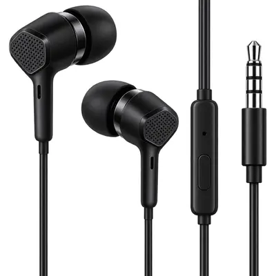 Elmcoei EV7010 Ενσύρματα Ακουστικά In-Ear με Μικρόφωνο & Jack 3.5mm Μαύρα