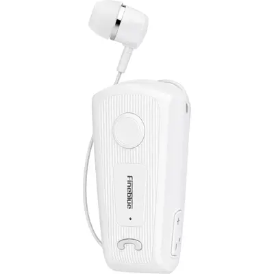 Fineblue F530 Bluetooth Headset 5.4 Clip-On με HD Ήχο & Type-C Φόρτιση Άσπρο