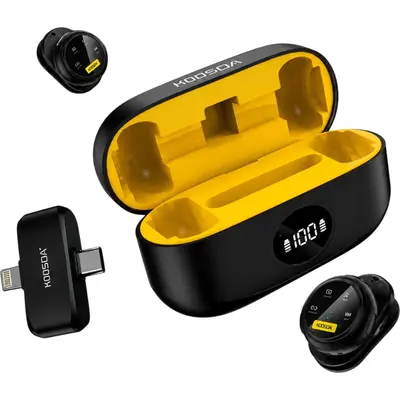 Kooda KMP-152 Ασύρματο Lavalier Μικρόφωνο με ANC & ENC για iPhone and android