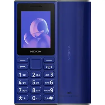 Nokia 105 (2024) Dual SIM Κινητό με Κουμπιά Μπλέ