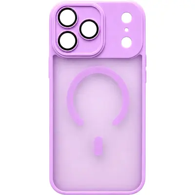 ObaStyle Magnetic Semi-Clear Θήκη με Χρωματιστές Άκρες για Apple iPhone 17 Pro Max Light Purple