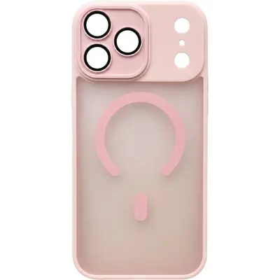 ObaStyle Magnetic Semi-Clear Θήκη με Χρωματιστές Άκρες για Apple iPhone 17 Pro Max Pink