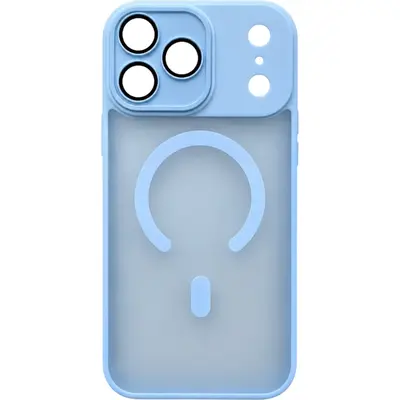 ObaStyle Magnetic Semi-Clear Θήκη με Χρωματιστές Άκρες για Apple iPhone 17 Pro Max Sky Blue