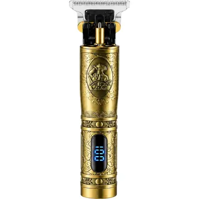 VGR V-091 Επαγγελματική Κουρευτική Μηχανή & Trimmer USB Επαναφορτιζόμενο με LCD Οθόνη